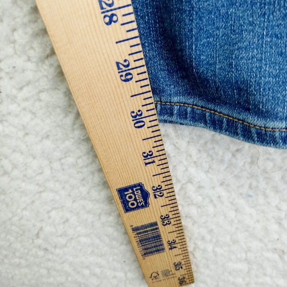 American Eagle Curvy Hi Rise Jegging Distressed Blue Jeans Women Size 10 - Picture 8 of 11